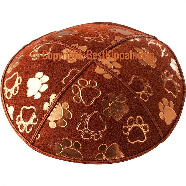 D33 - PAW PRINT EMBOSSING (kippah)
