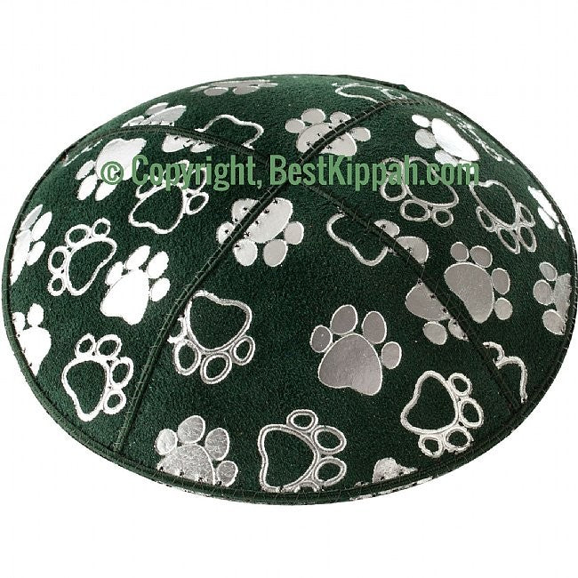 D33 - PAW PRINT EMBOSSING (kippah)