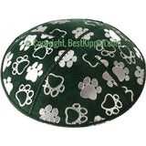 D33 - PAW PRINT EMBOSSING (kippah)
