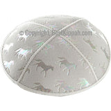 D34 - HORSES EMBOSSING (kippah)