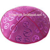 D81 - PEACE SIGN EMBOSSING (kippah)
