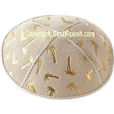 D100 - PALM TREES EMBOSSING (kippah)