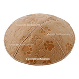 C33 - PAW PRINT EMBOSSING KIPPAH