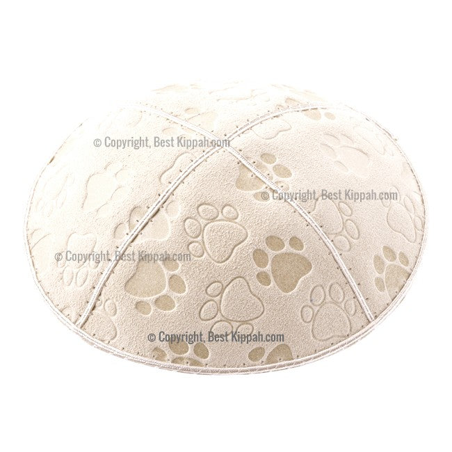 C33 - PAW PRINT EMBOSSING KIPPAH