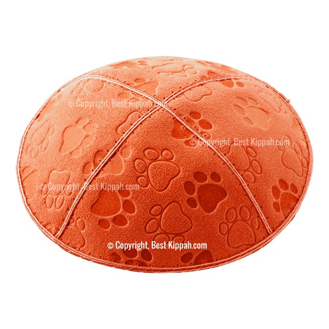 C33 - PAW PRINT EMBOSSING KIPPAH
