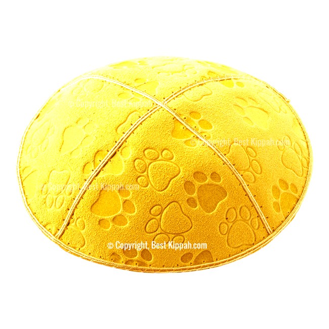 C33 - PAW PRINT EMBOSSING KIPPAH