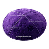 C33 - PAW PRINT EMBOSSING KIPPAH