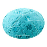 C33 - PAW PRINT EMBOSSING KIPPAH