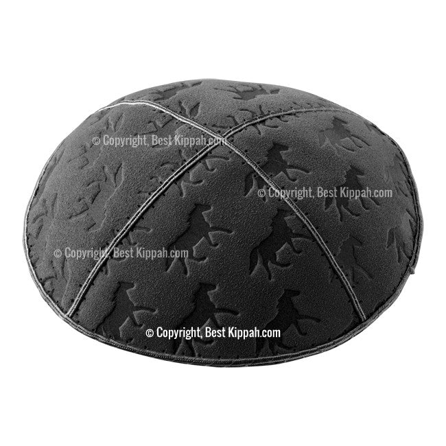C34 - HORSES EMBOSSING KIPPAH