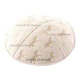 C34 - HORSES EMBOSSING KIPPAH
