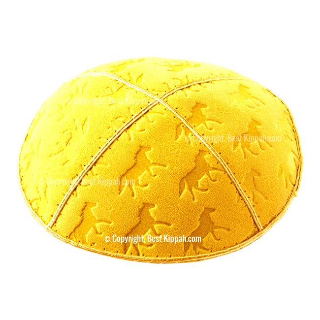 C34 - HORSES EMBOSSING KIPPAH