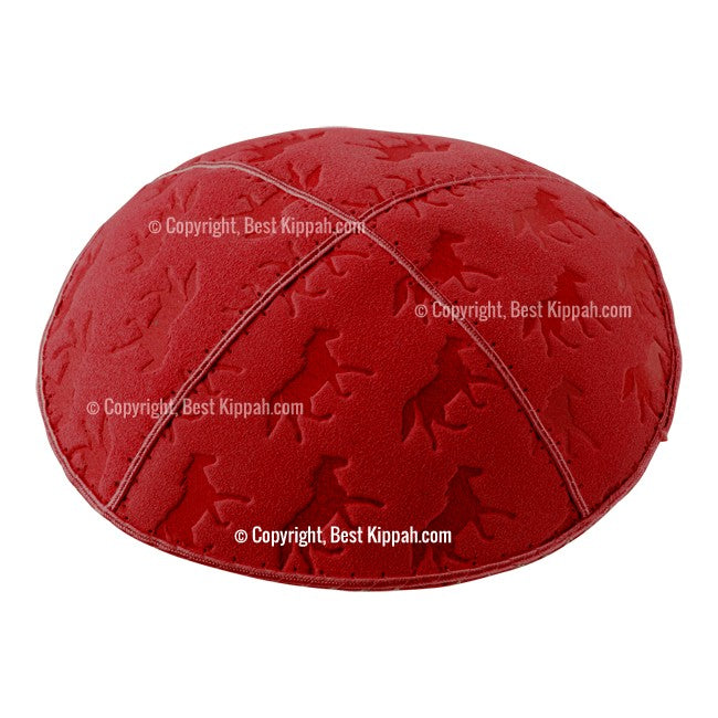 C34 - HORSES EMBOSSING KIPPAH