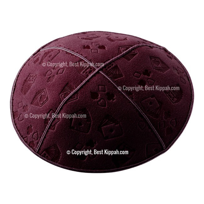 C36 - PLAYING CARDS EMBOSSING KIPPAH