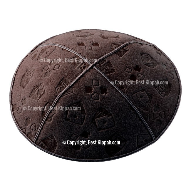 C36 - PLAYING CARDS EMBOSSING KIPPAH
