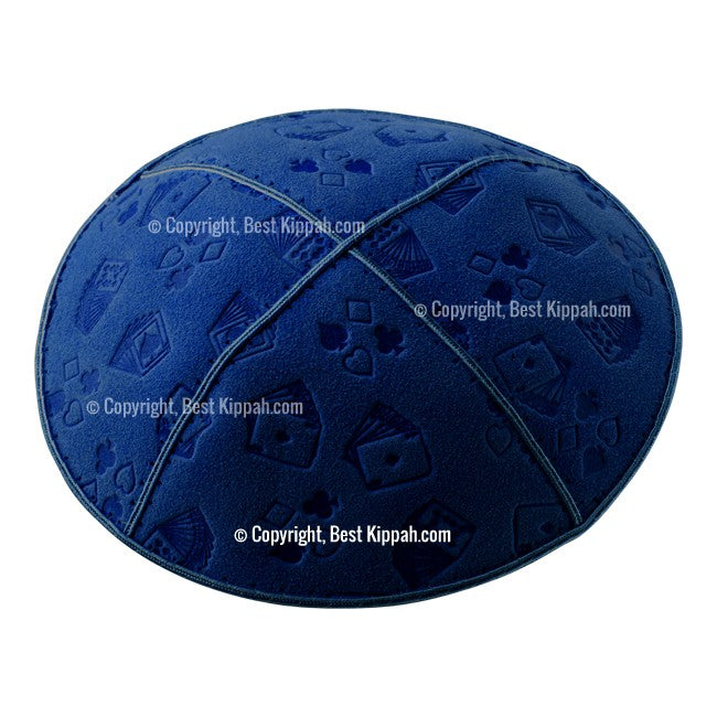 C36 - PLAYING CARDS EMBOSSING KIPPAH