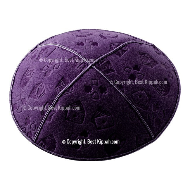 C36 - PLAYING CARDS EMBOSSING KIPPAH