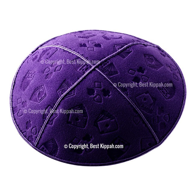 C36 - PLAYING CARDS EMBOSSING KIPPAH