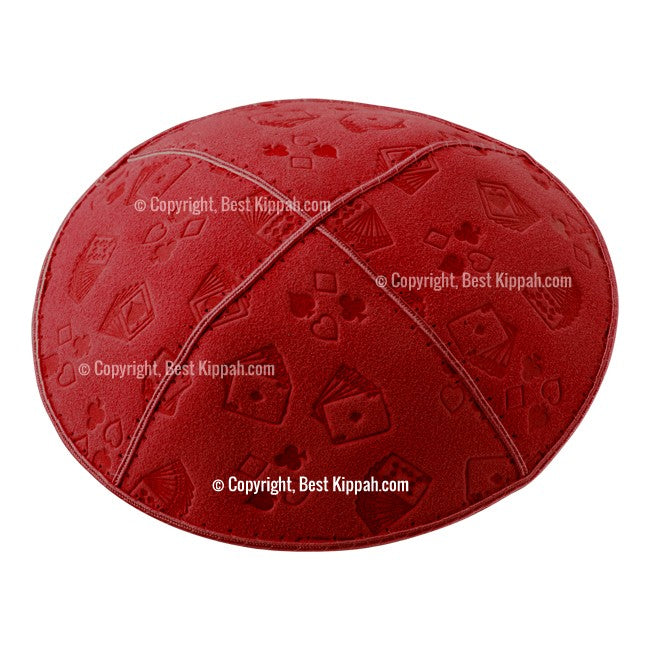 C36 - PLAYING CARDS EMBOSSING KIPPAH
