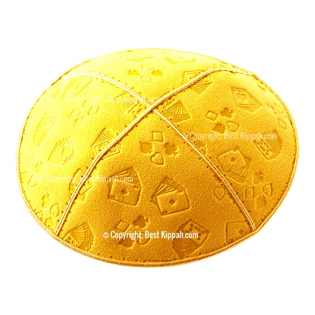 C36 - PLAYING CARDS EMBOSSING KIPPAH