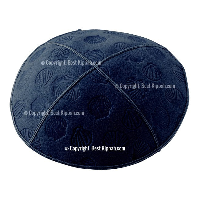 C39 - SEA SHELLS EMBOSSING KIPPAH