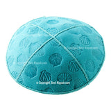 C39 - SEA SHELLS EMBOSSING KIPPAH