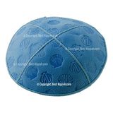 C39 - SEA SHELLS EMBOSSING KIPPAH