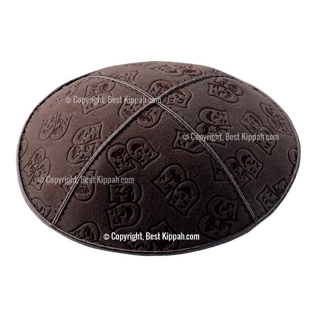 C45 - THEATRE MASKS EMBOSSING KIPPAH