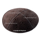 C45 - THEATRE MASKS EMBOSSING KIPPAH