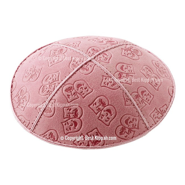 C45 - THEATRE MASKS EMBOSSING KIPPAH