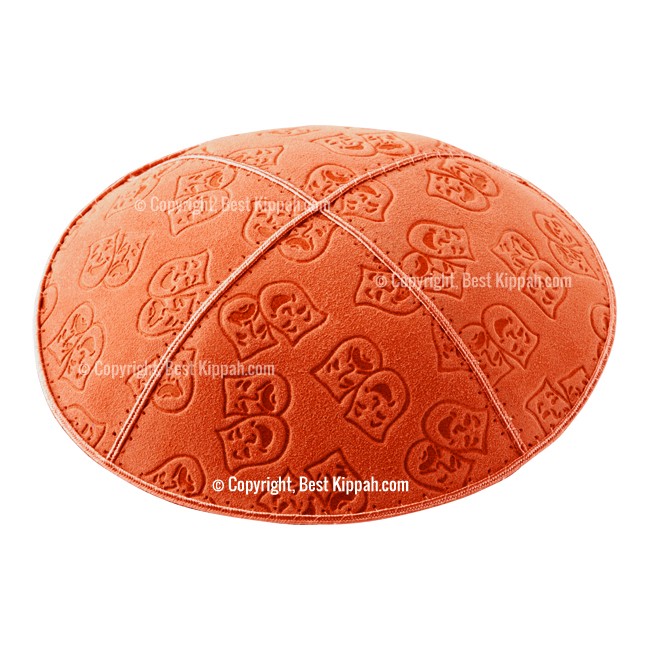 C45 - THEATRE MASKS EMBOSSING KIPPAH
