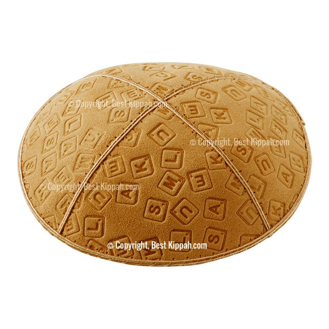 C44 - SCRABBLE EMBOSSING KIPPAH