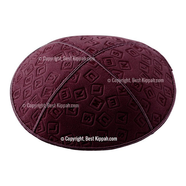 C44 - SCRABBLE EMBOSSING KIPPAH