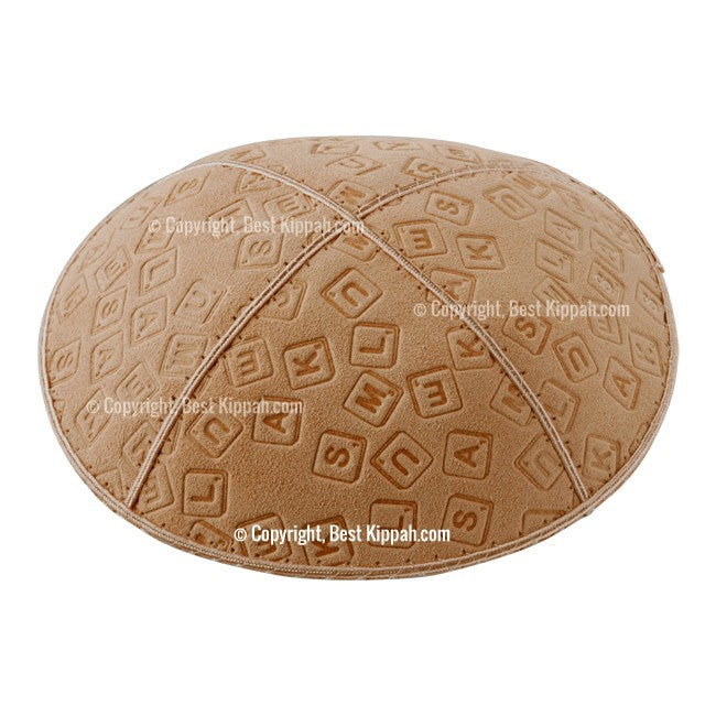 C44 - SCRABBLE EMBOSSING KIPPAH