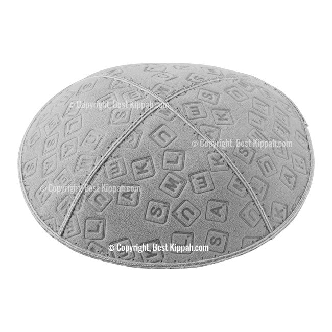 C44 - SCRABBLE EMBOSSING KIPPAH