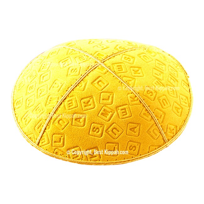 C44 - SCRABBLE EMBOSSING KIPPAH