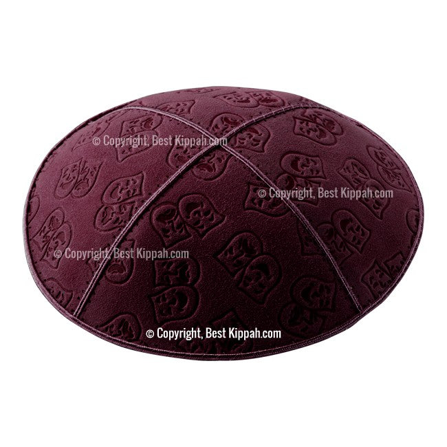 C45 - THEATRE MASKS EMBOSSING KIPPAH