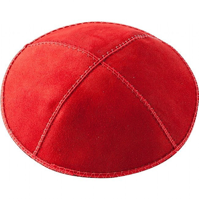 A14 - RED SUEDE KIPPAH