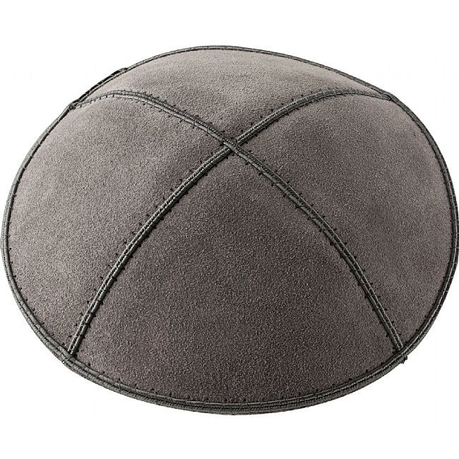 A27 - CHARCOAL GREY SUEDE KIPPAH