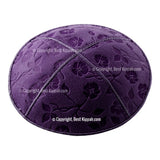 C53 - FLOWERS EMBOSSING KIPPAH