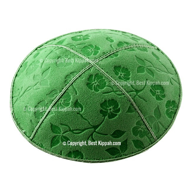 C53 - FLOWERS EMBOSSING KIPPAH