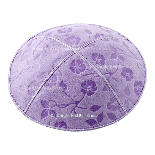 C53 - FLOWERS EMBOSSING KIPPAH