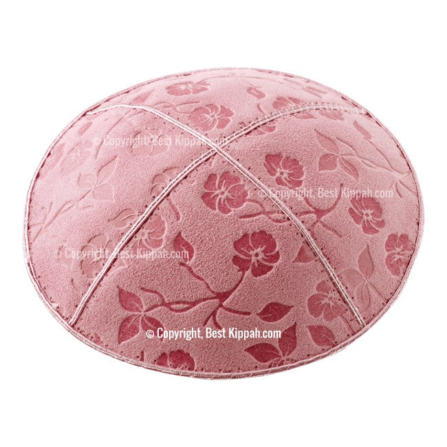 C53 - FLOWERS EMBOSSING KIPPAH