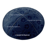 C53 - FLOWERS EMBOSSING KIPPAH