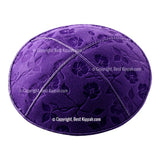 C53 - FLOWERS EMBOSSING KIPPAH