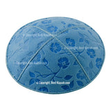 C53 - FLOWERS EMBOSSING KIPPAH
