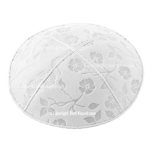 C53 - FLOWERS EMBOSSING KIPPAH