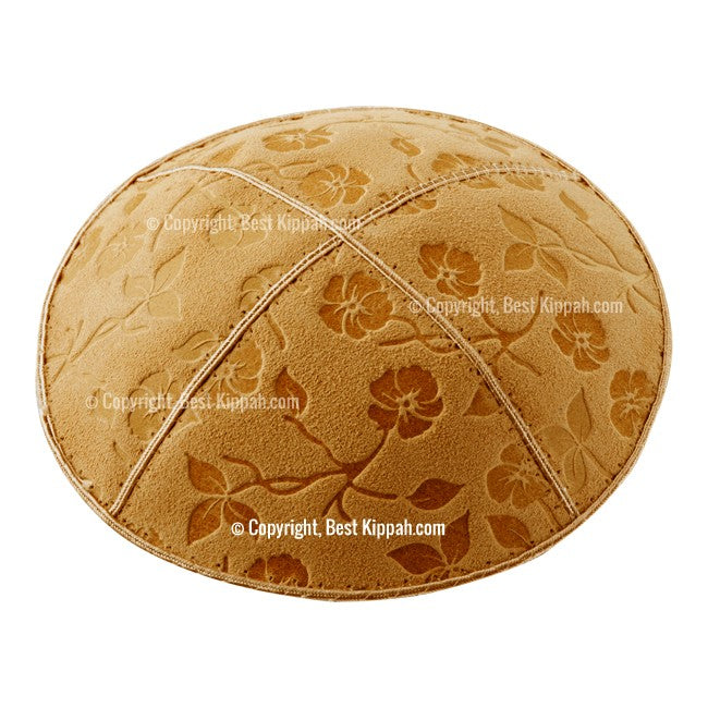 C53 - FLOWERS EMBOSSING KIPPAH