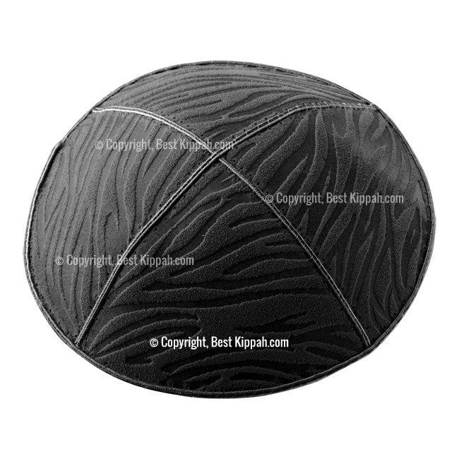 C63 - ZEBRA EMBOSSING KIPPAH – Best Kippah