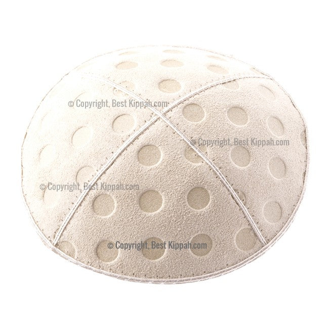 C76 - POLKA DOTS EMBOSSING KIPPAH