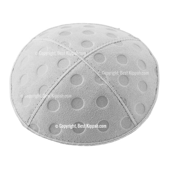 C76 - POLKA DOTS EMBOSSING KIPPAH